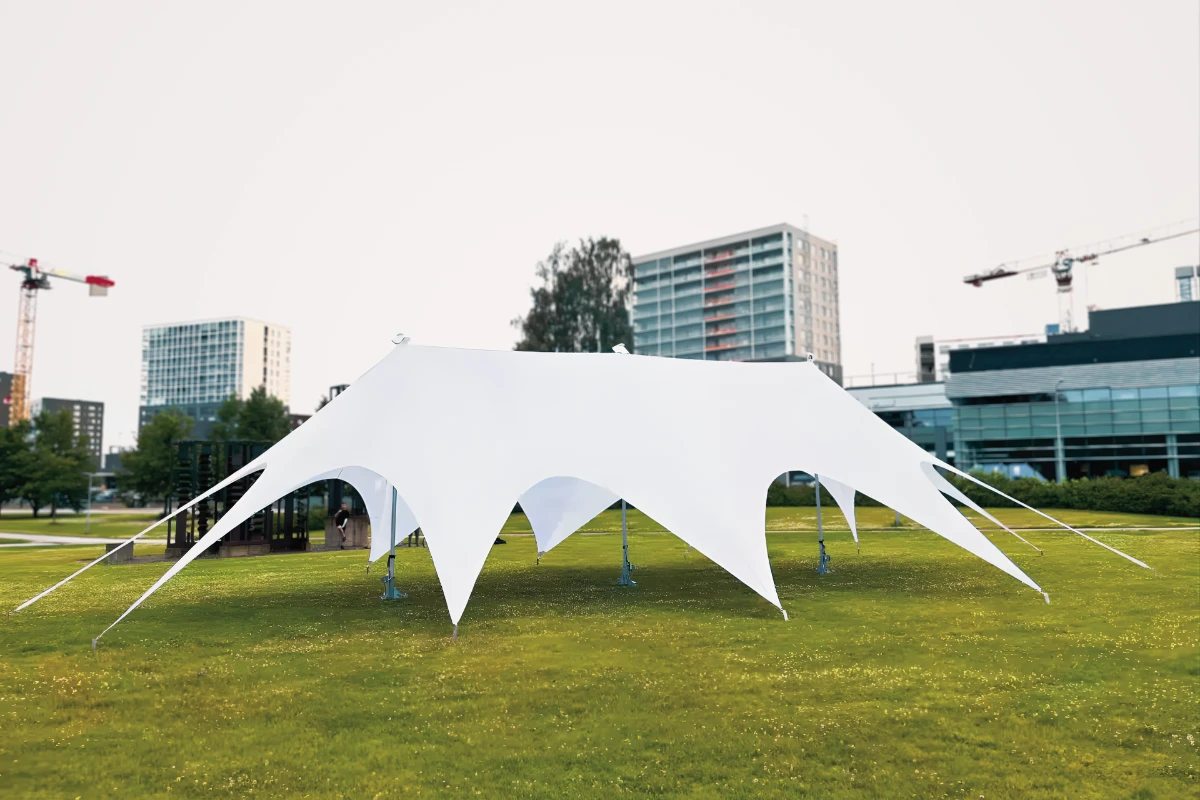 Helsingin Juhlateltta rents tents and party equipment.