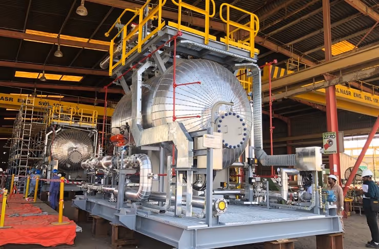 Large oil and gas processing skid