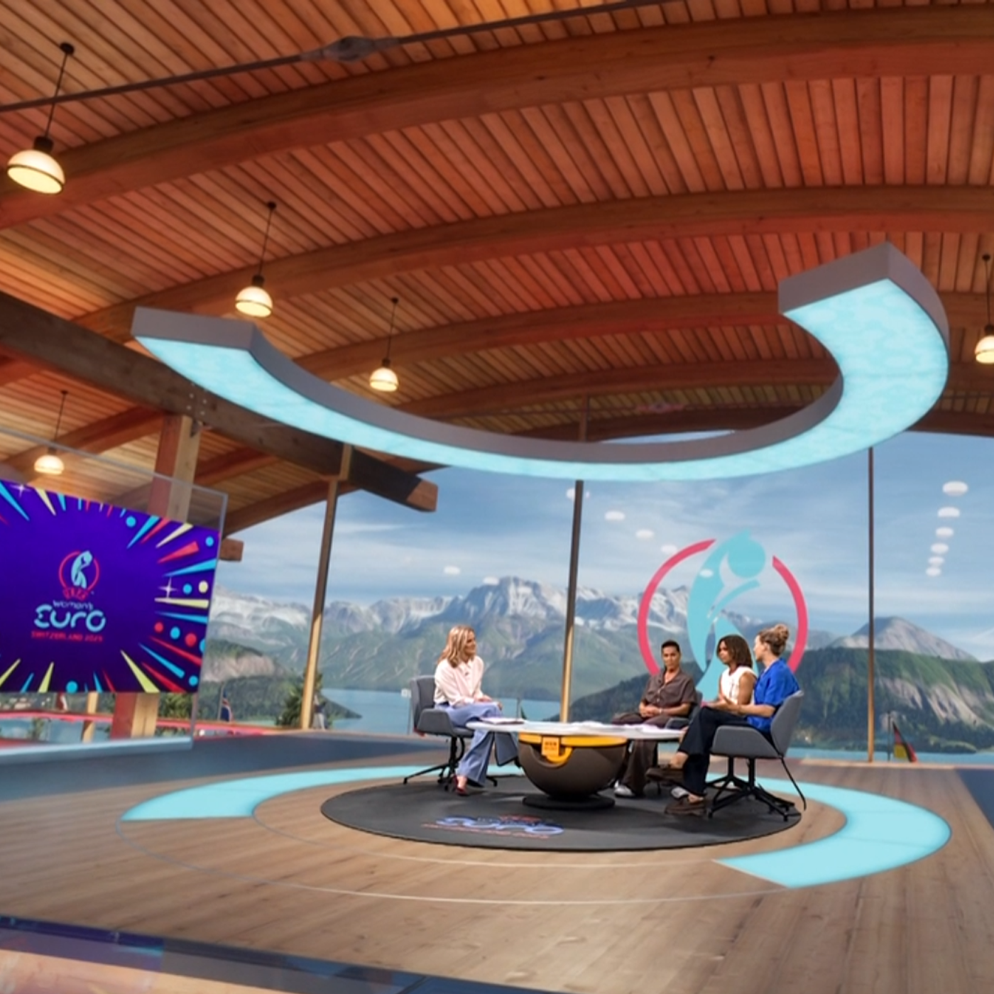 BBC Womens Euros 2025 Virtual Set