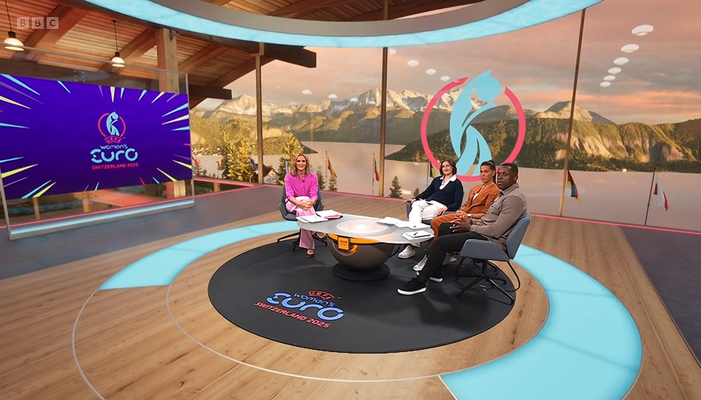 BBC Womens Euros 2025 Virtual Set - SVG Article