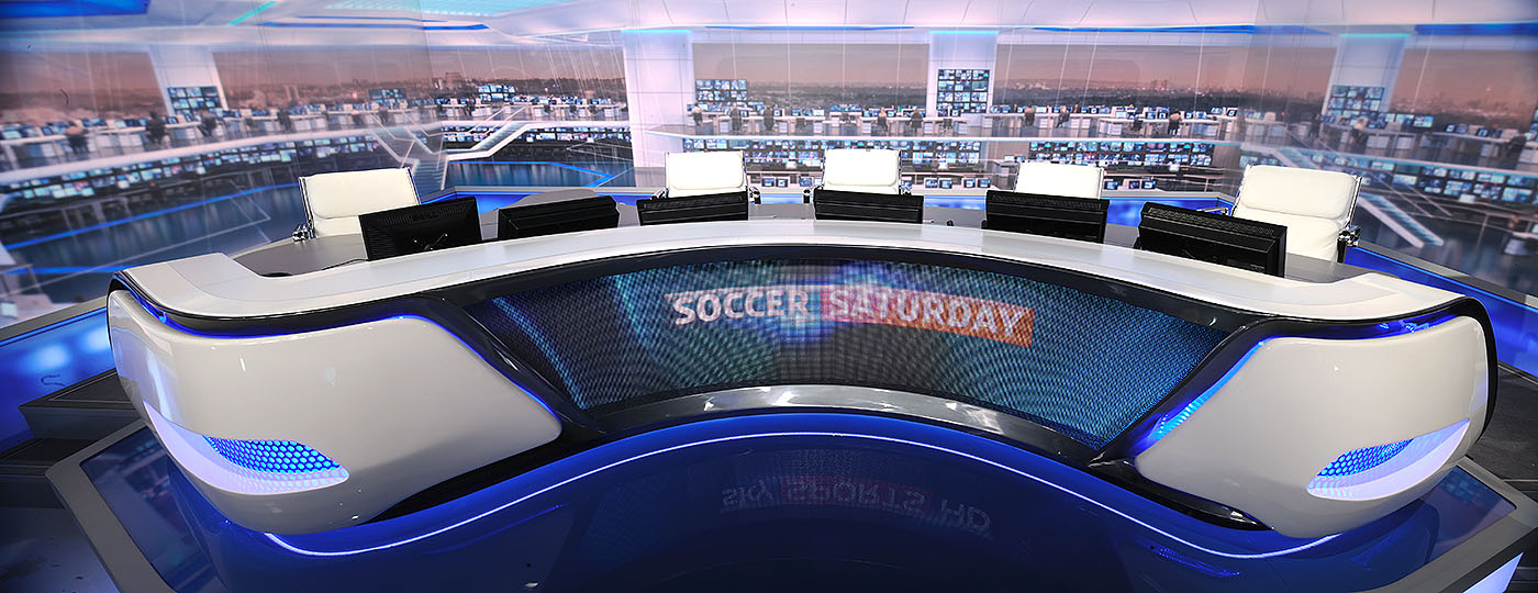 Soccer Saturday digital backdrop designed by Lightwell