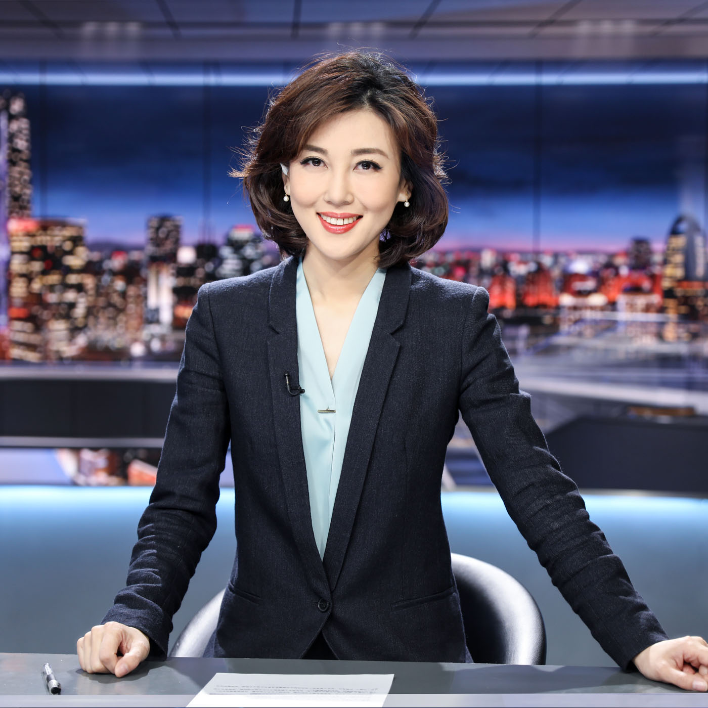 CCTV Across The Straight Virtual Backdrop