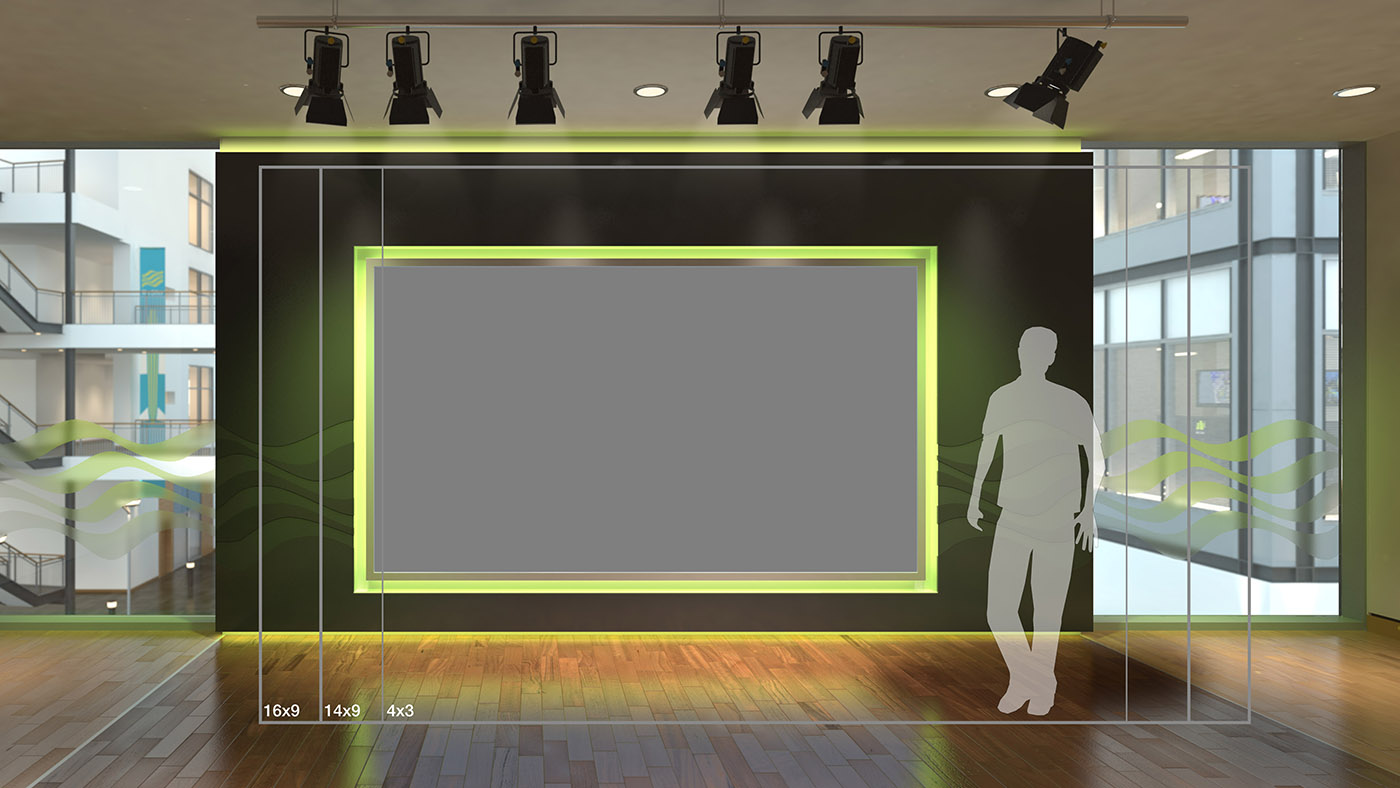 An example of one of the viewpoints from the virtual set design delivered by Lightwell.