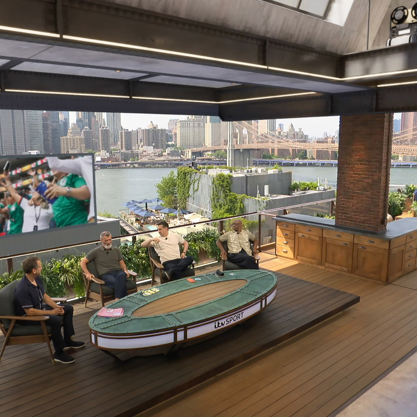 ITV Hybrid Real-Virtual set for FIFA World Cup 2026