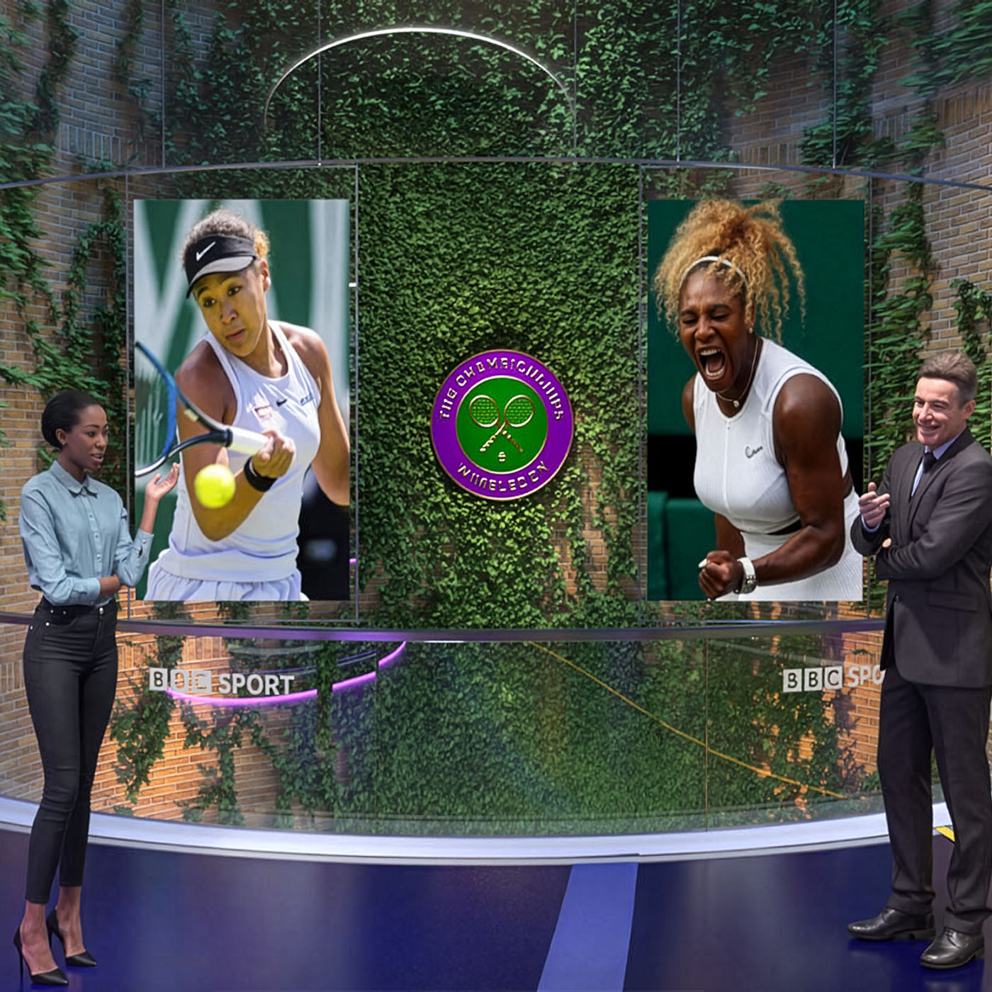 BBC Wimbledon Hybrid Virtual Set