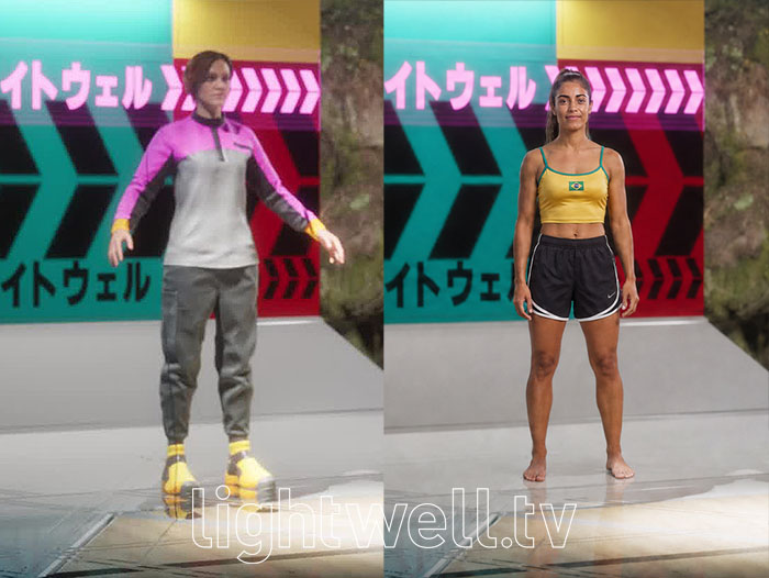 On the left is a 3D model of a character placed into a scene for reference. On the right is a photoreal actor generated by AI