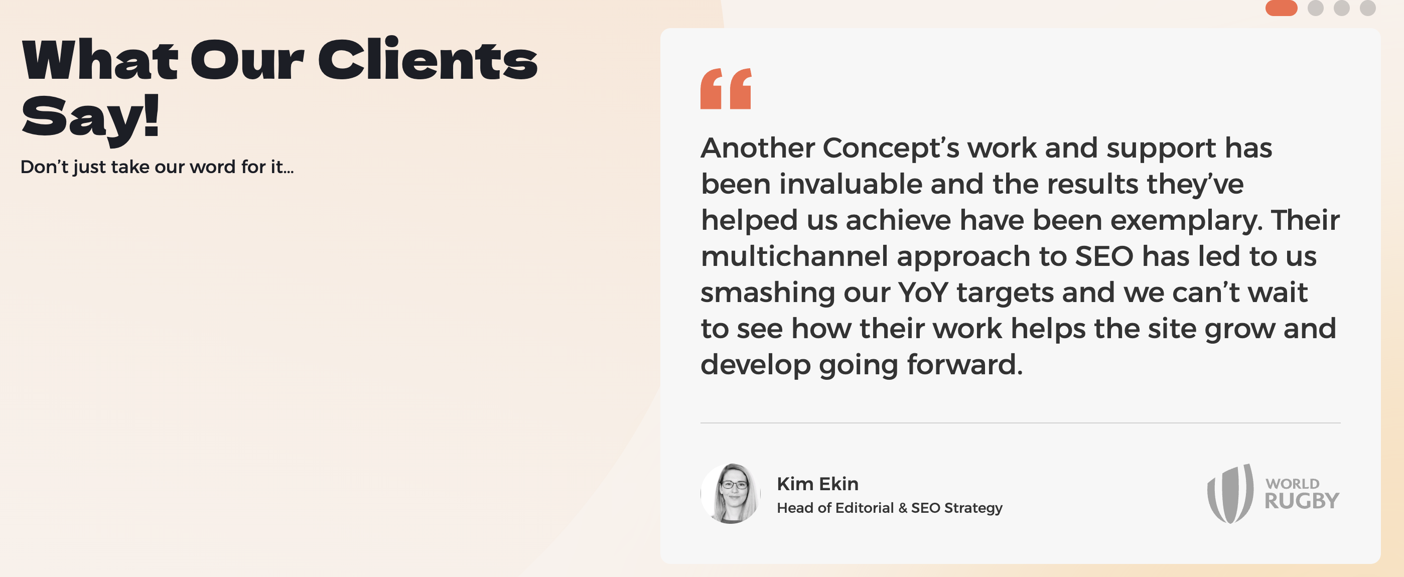 Example of user generated content: Review of Another Concept