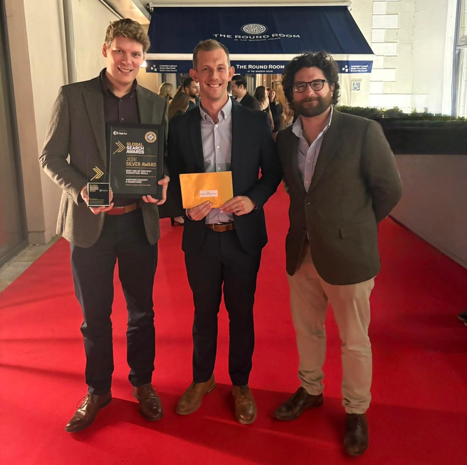 AC Co-founders, Rich, Tom, and Marcus, at the Global Search Awards