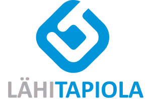 LähiTapiola logo, featuring a stylized blue tree with the text 'LähiTapiola' below it.