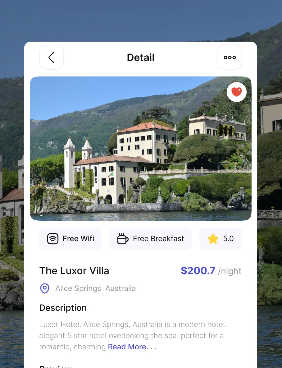 Hospitality platform interface designed to improve hotel guest journeys and booking experiences