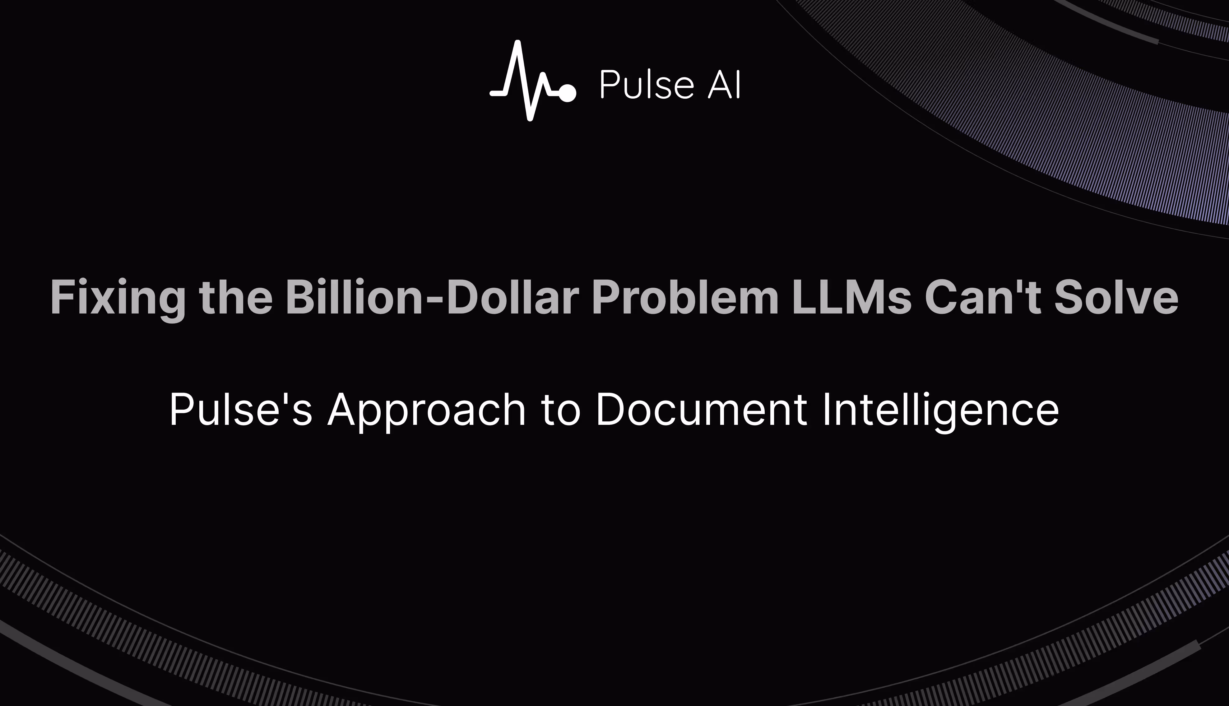 Pulse's Approach to Document Intelligence