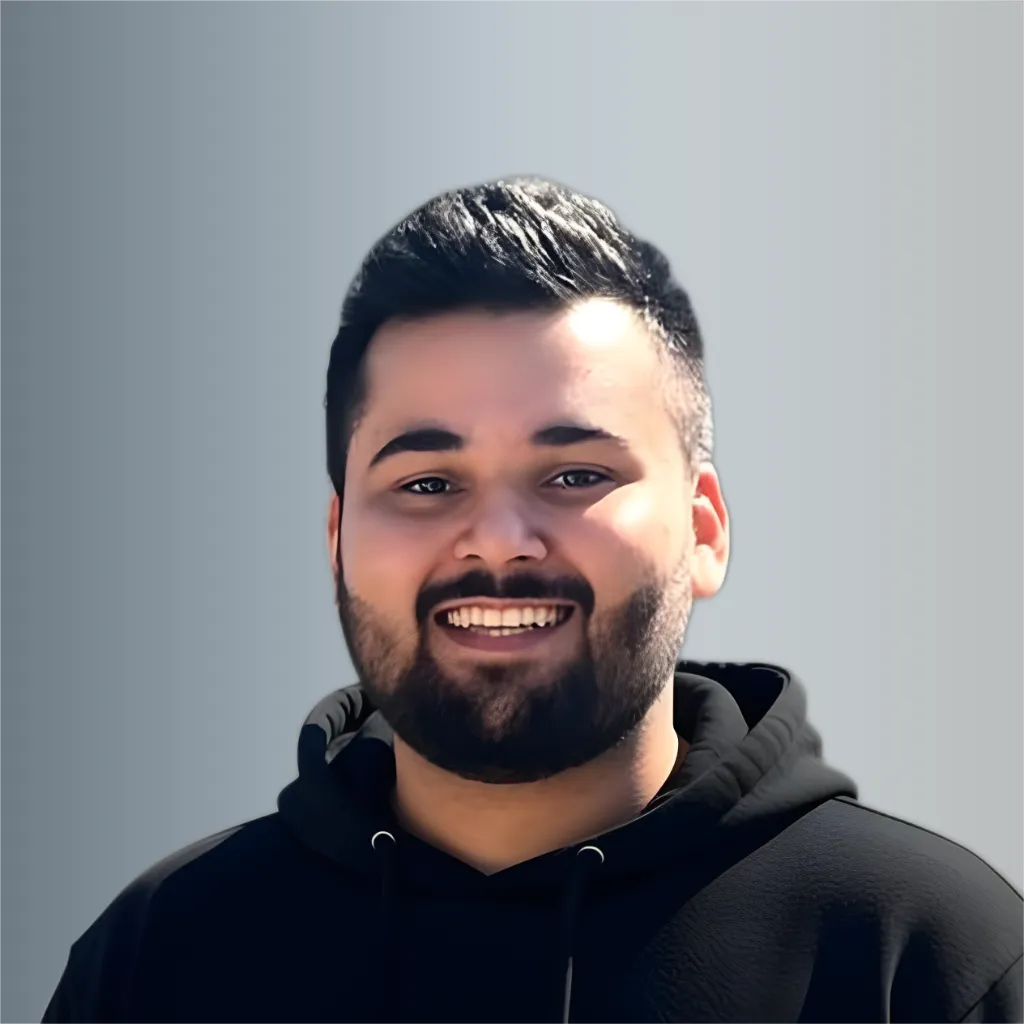 Rahul Nagpal wearing a hoodie