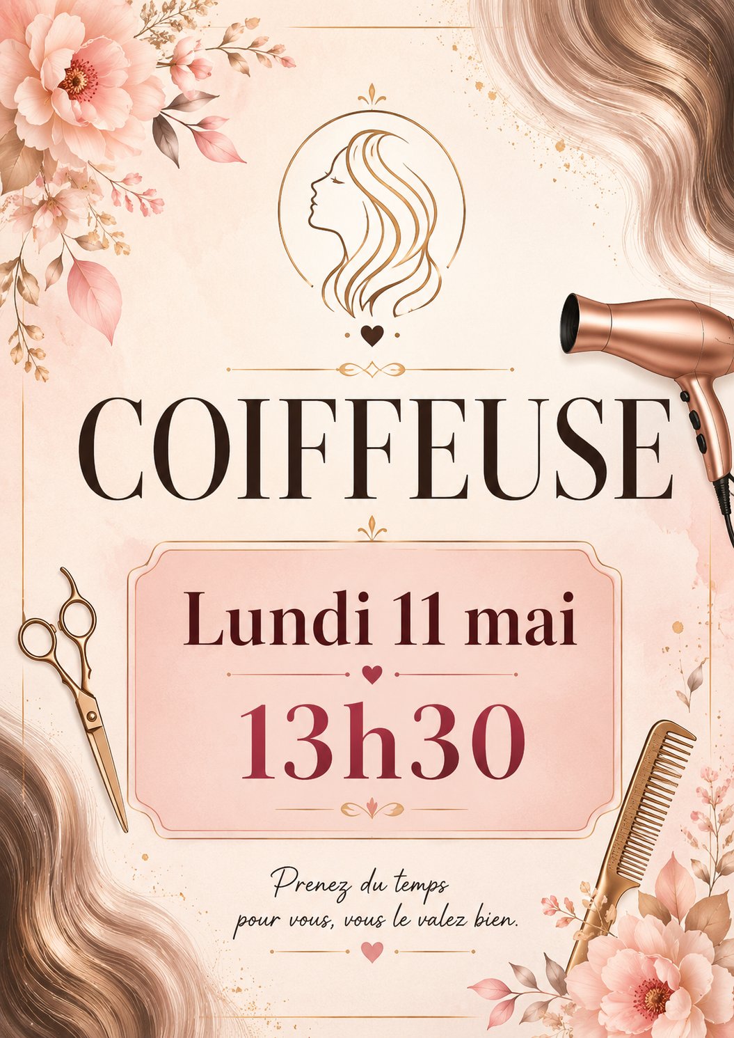 coiffeuse le 11 mai