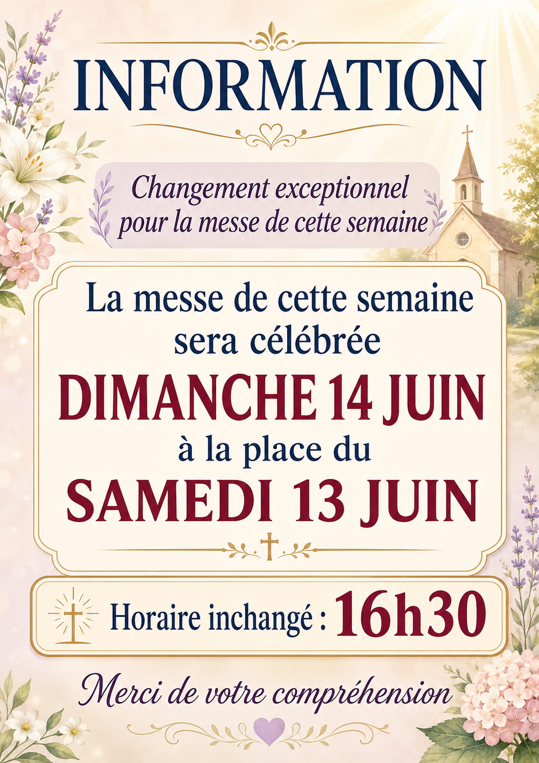 Messe semaine du 8 juin