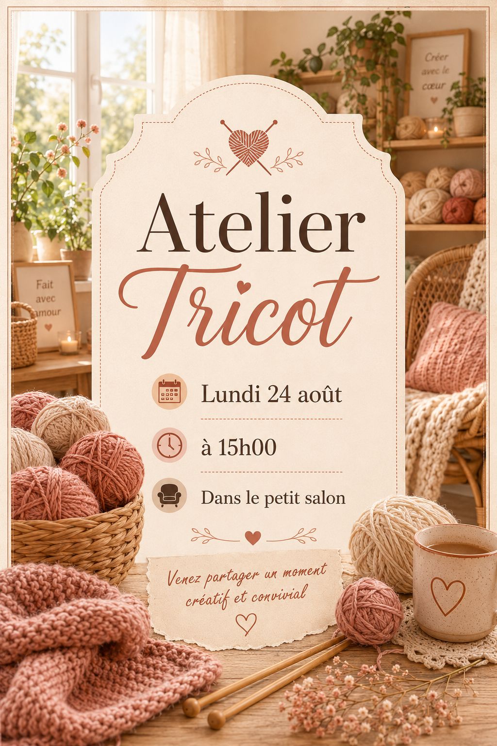 atelier tricot  24 Août
