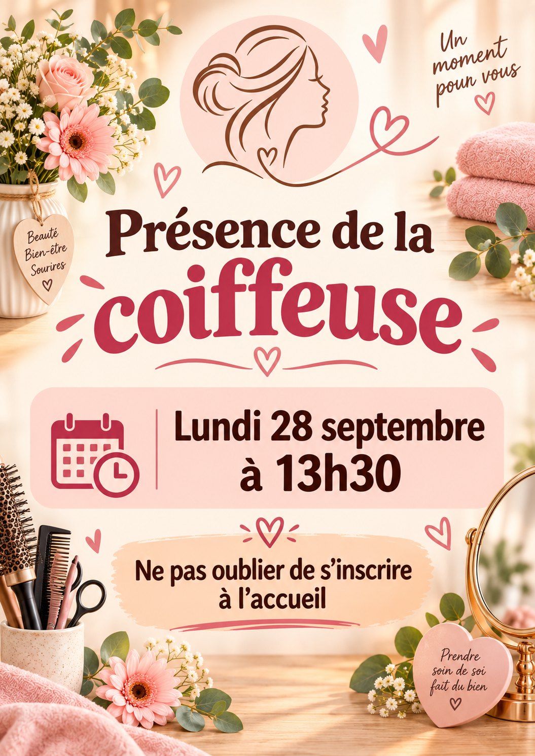présence coiffeuse 28 septembre 