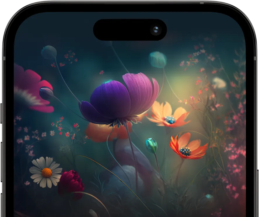 features image showing iphone with roses