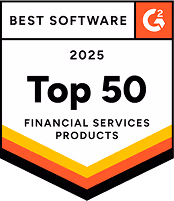 G2 Best Software 2025 Top 50 Financial Services Products