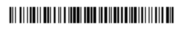 Black barcode with alternating thick and thin vertical bars on a white background.