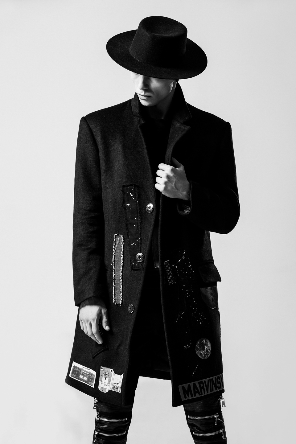 black white cowboy