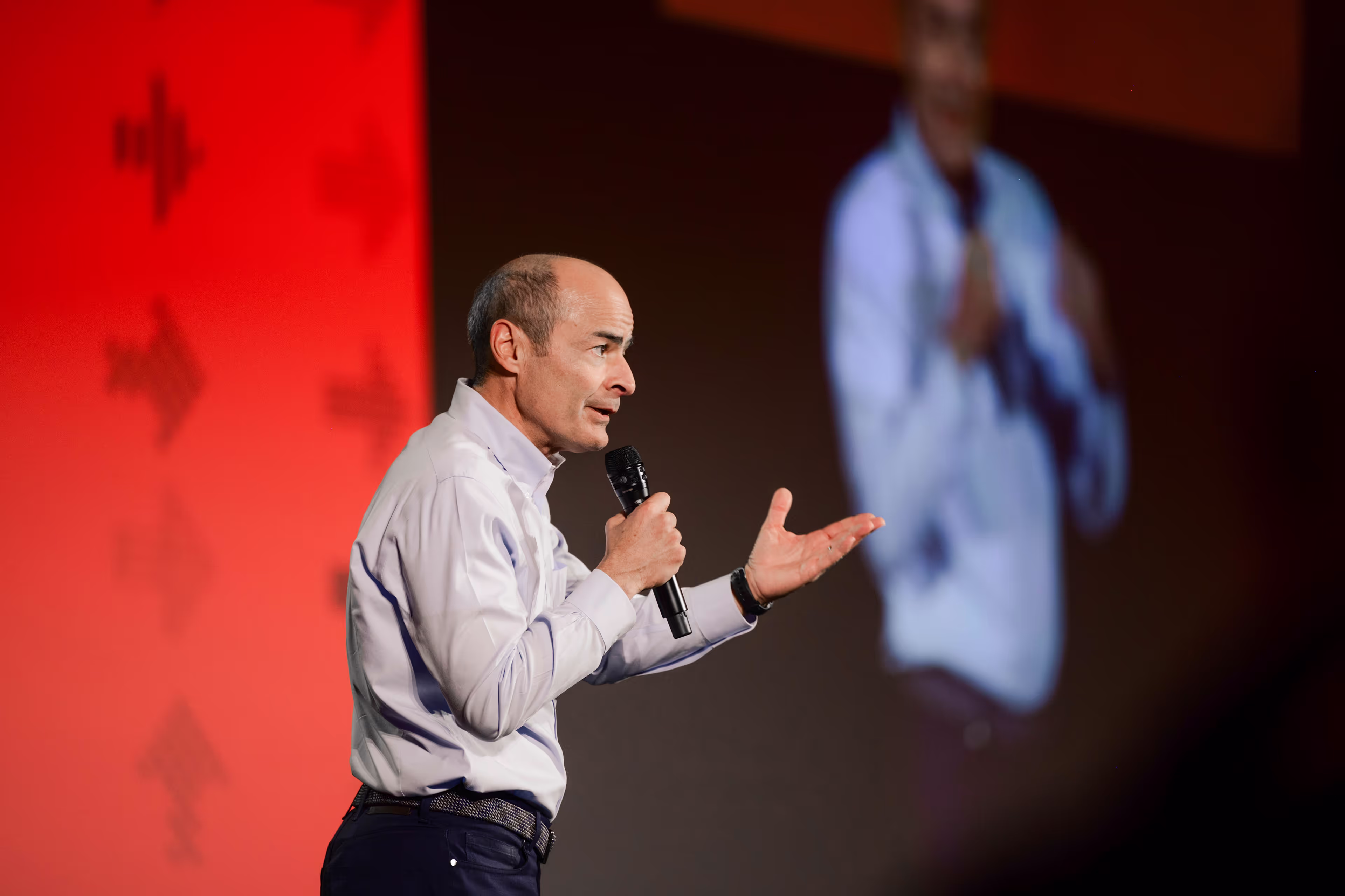 Man speaking on stage