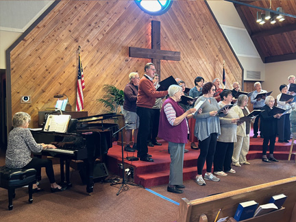 Another view of the choir