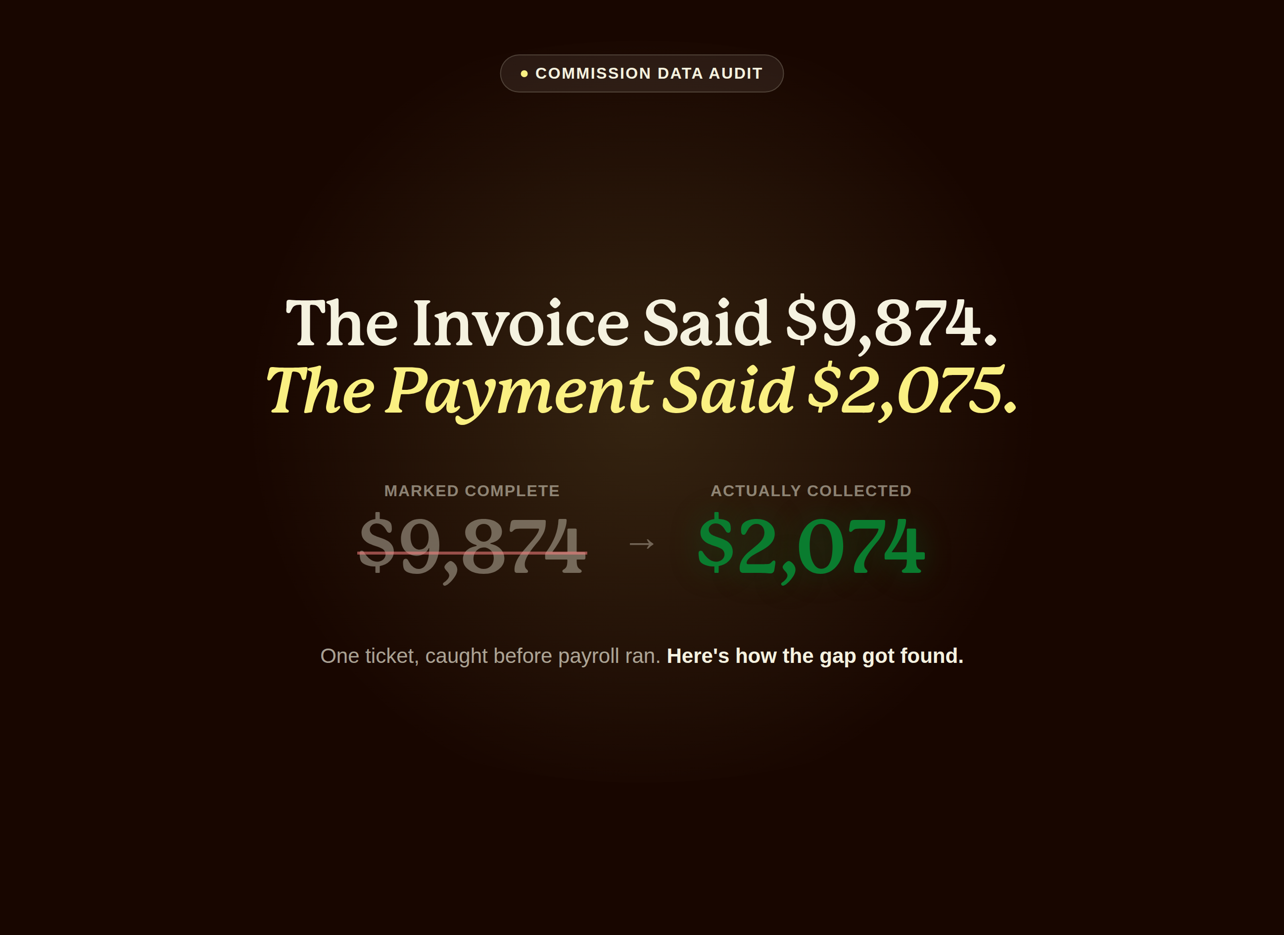 The Invoice Said $9,874. The Payment Said $2,075.