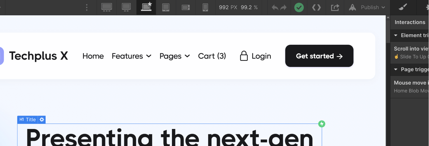 Web Design - Techplus X Webflow Template