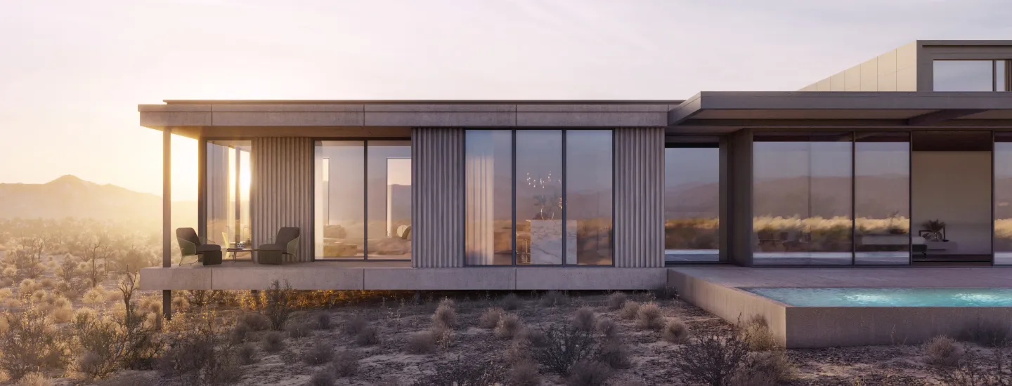 The example of the image made by 3D architectural rendering outsourcing.