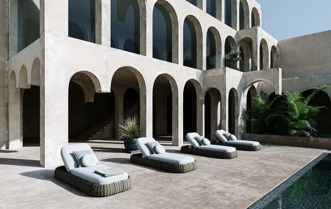 Luxury Furniture 3D Rendering. Xavier Carbero Arch in Spain.