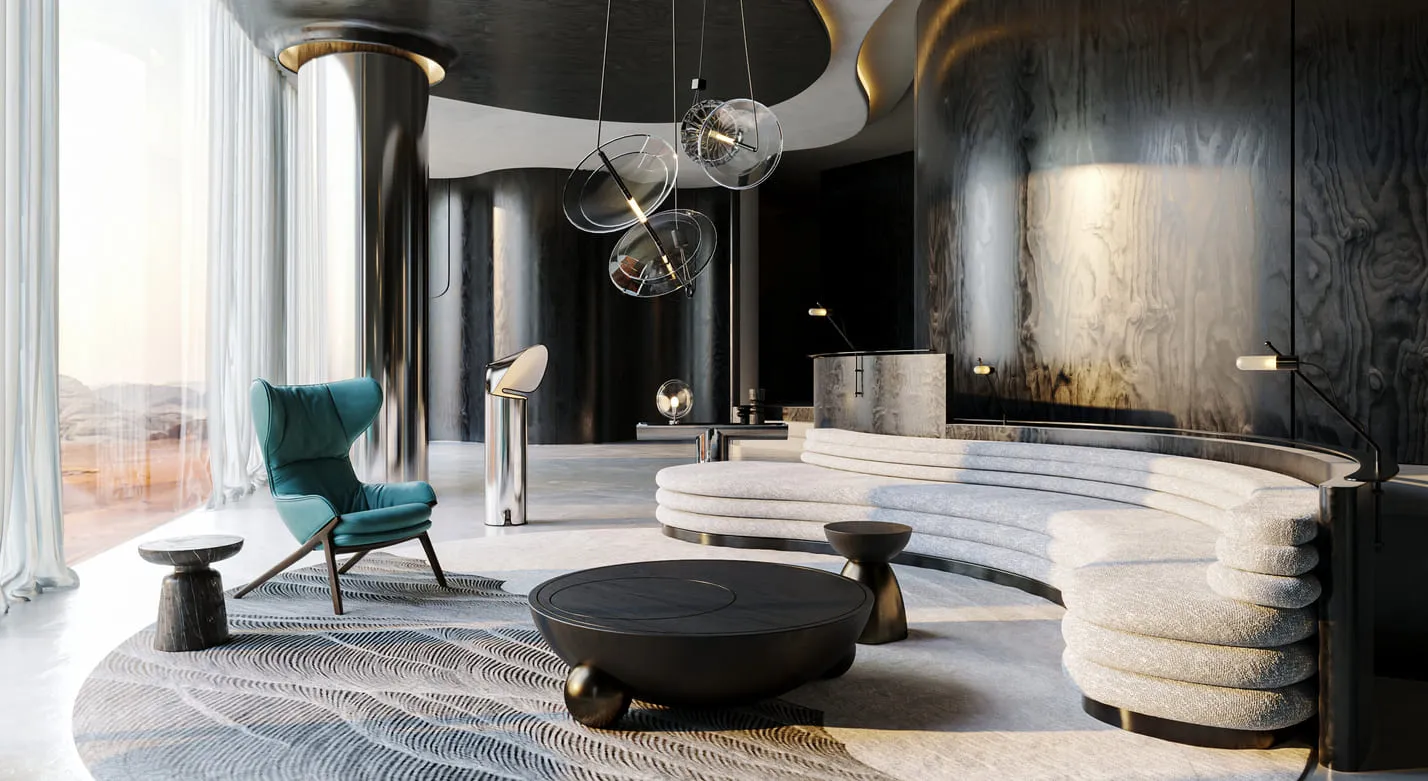 minimalistic interior visualization made by our archviz studio