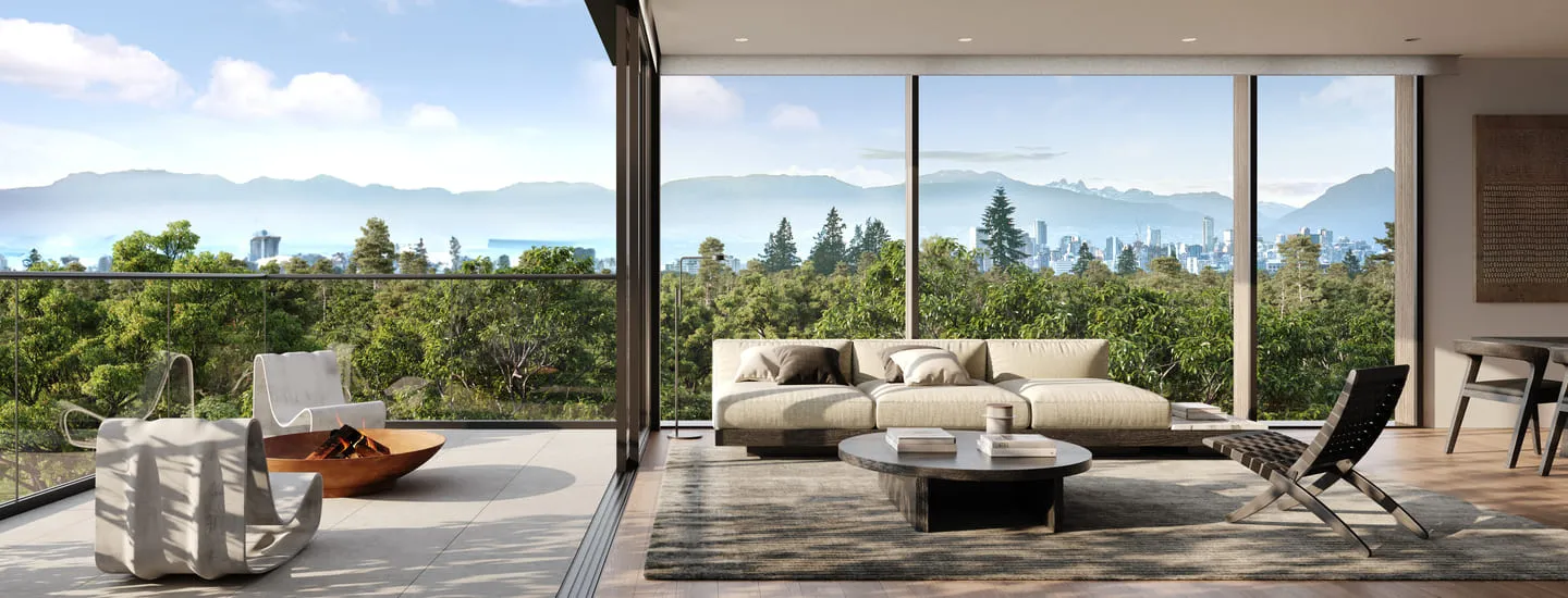 A contemporary hotel bedroom featuring a minimalist design with a large bed, cozy seating area, and modern furnishings. This demonstrates the use of hospitality 3D rendering to accurately depict stylish and comfortable hotel room interiors.