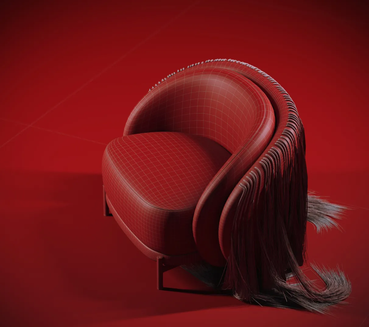 3D visualization of Office Center rendered for Gensler architectural studio