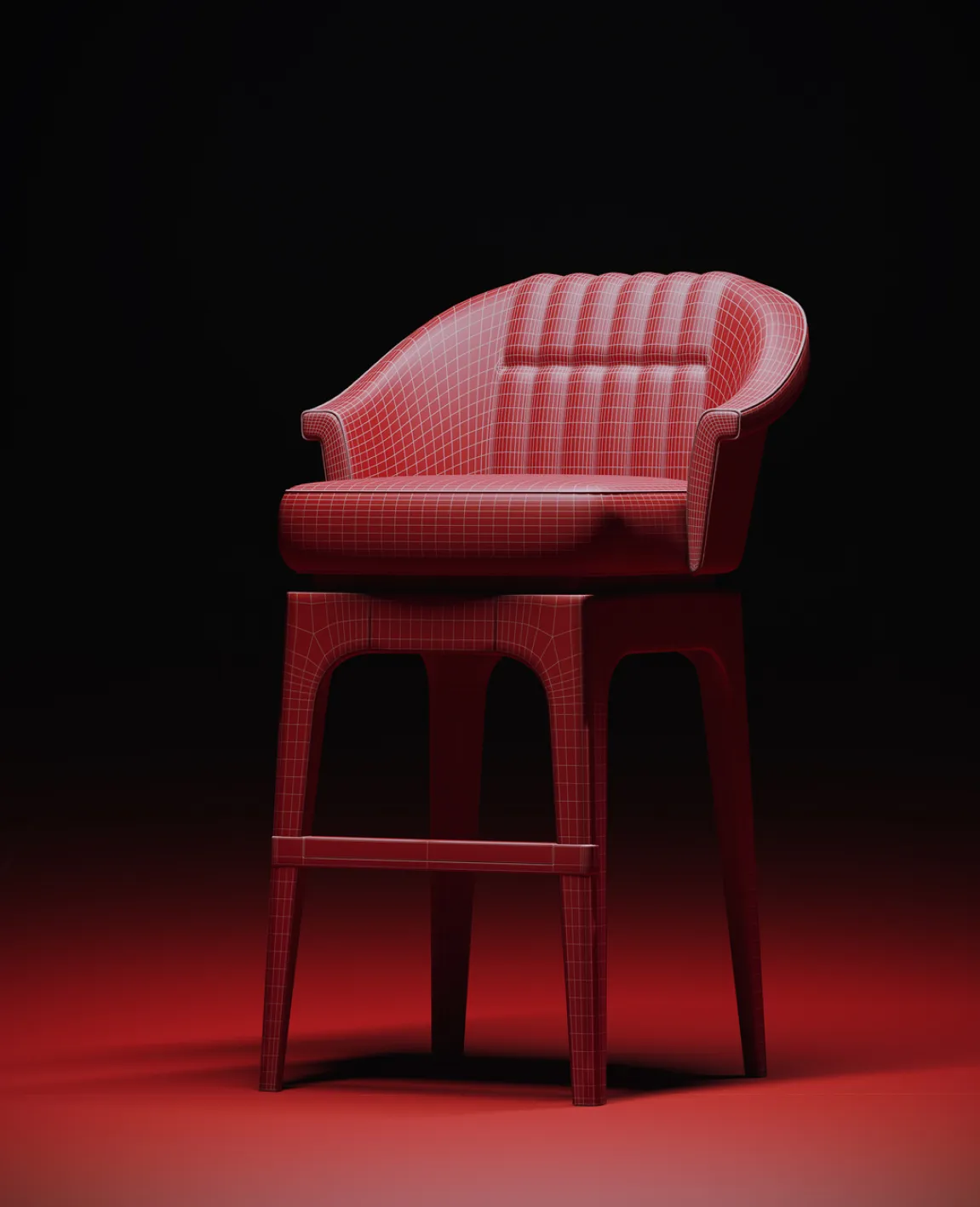 3D visualization of Office Center rendered for Gensler architectural studio