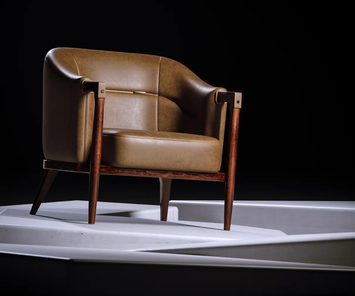 3D visualization of Office Center rendered for Gensler architectural studio