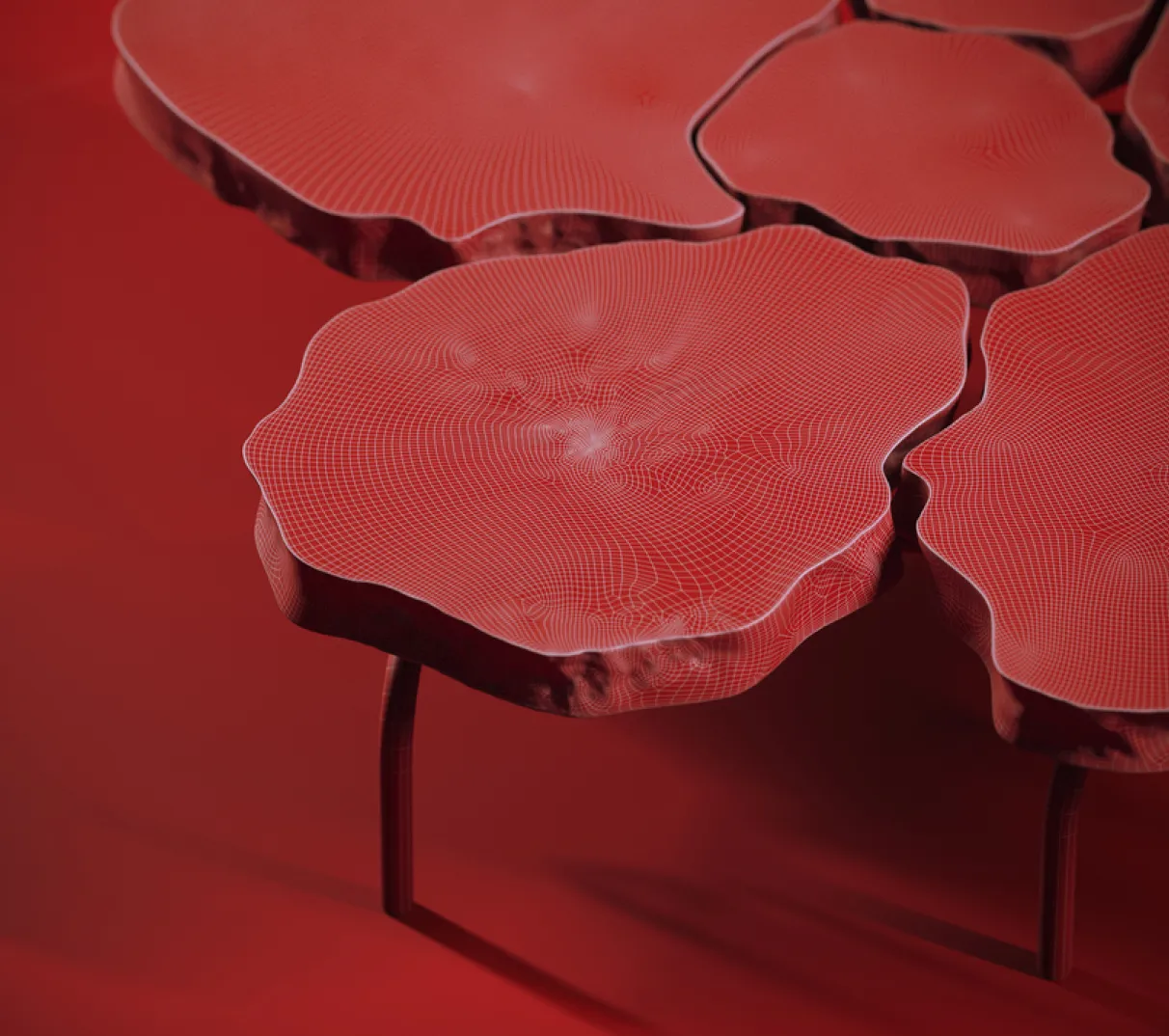 3D visualization of Office Center rendered for Gensler architectural studio