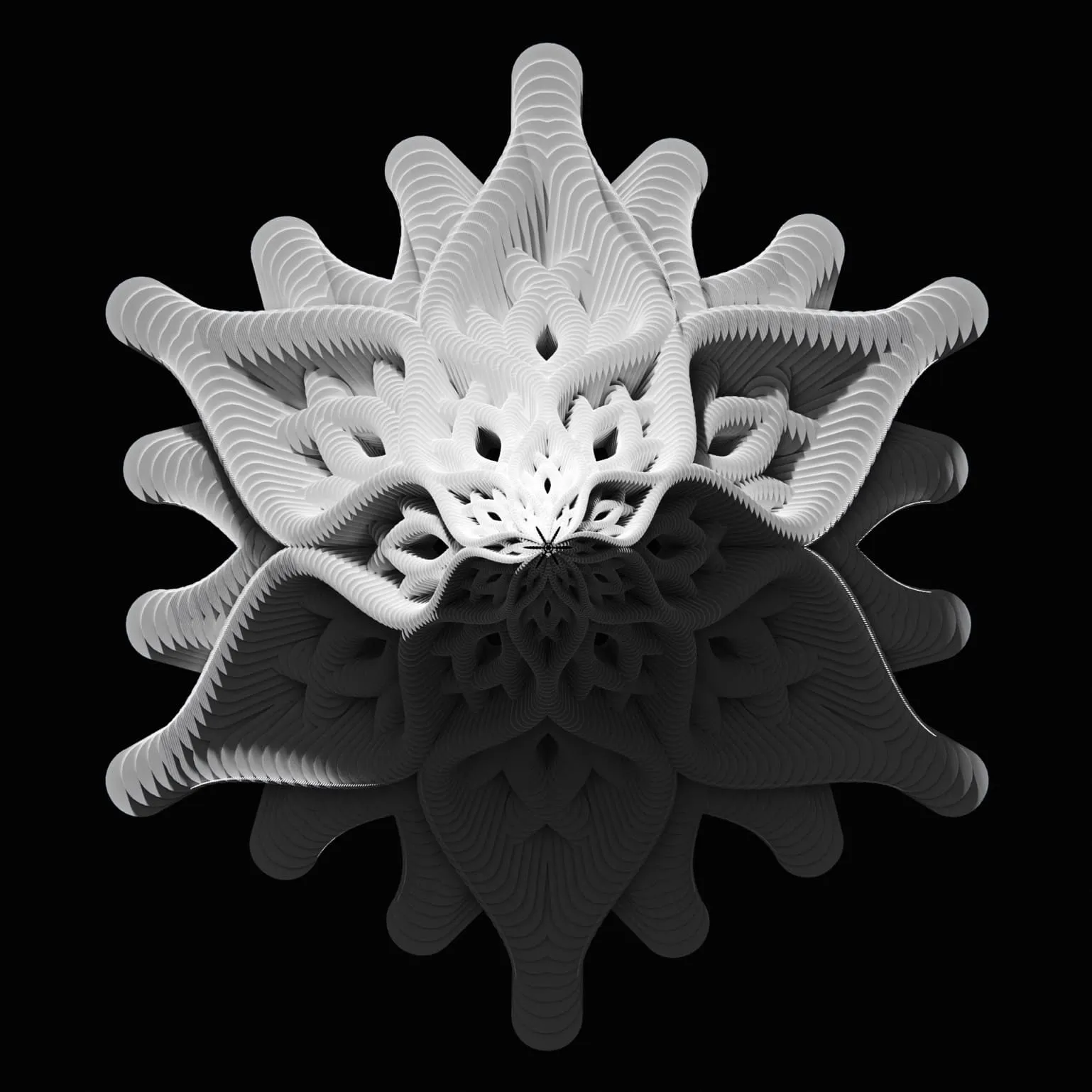 3D visualization of Office Center rendered for Gensler architectural studio