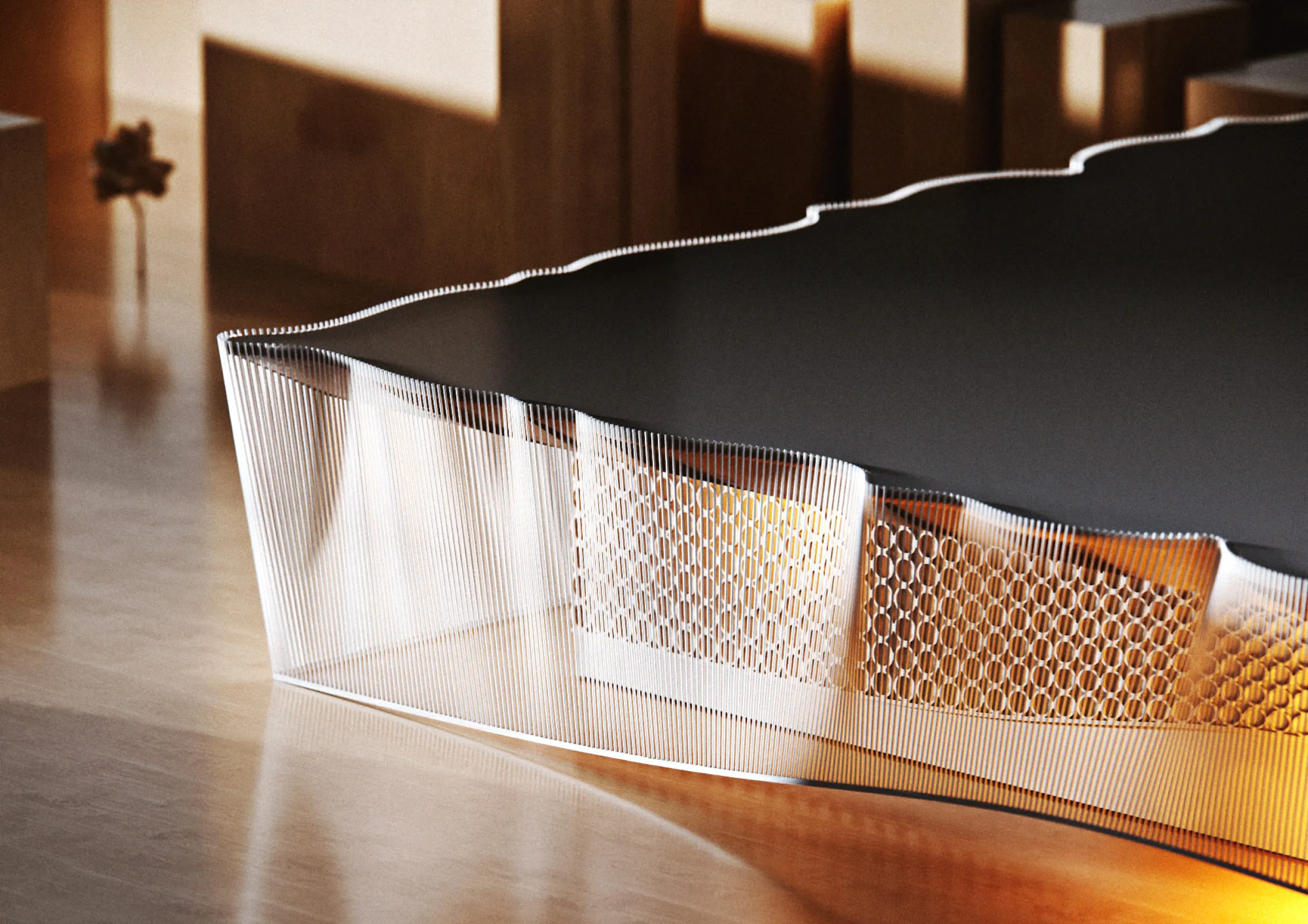 3D visualization of Office Center rendered for Gensler architectural studio