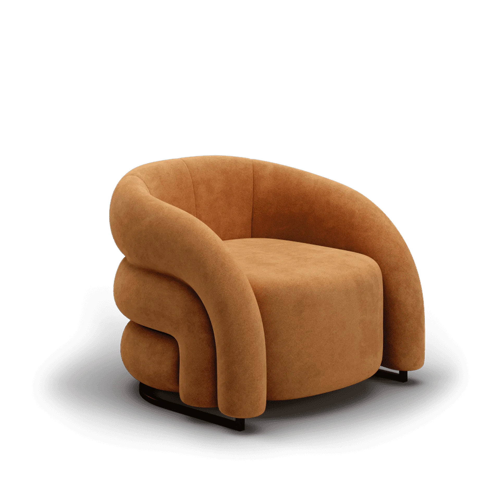 A close-up of the luxurious living room, focusing on a cozy armchair and a vase of flowers on a wooden coffee table. This highlights how 3d furniture rendering services can create intimate and detailed renderings of interior decor elements.