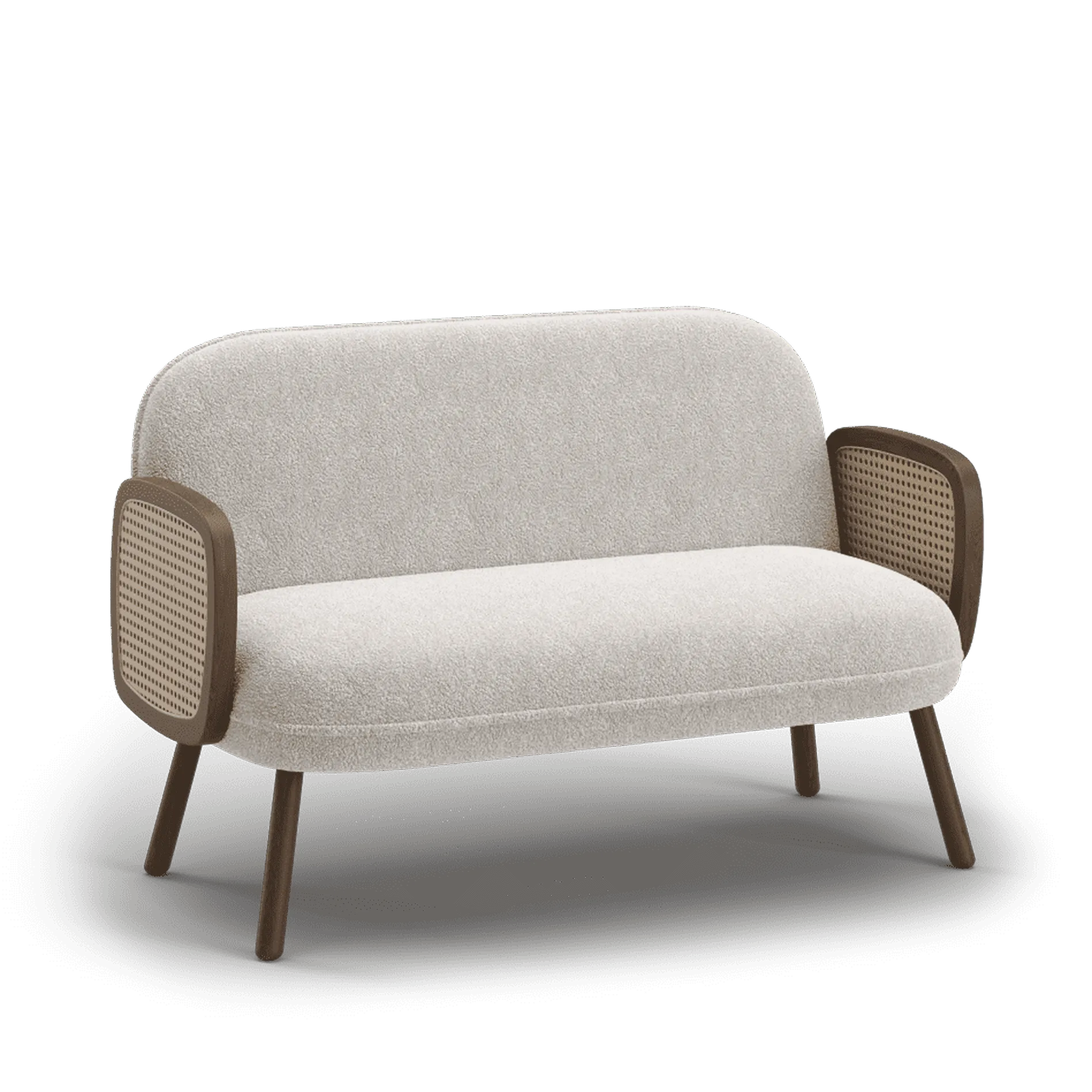 A close-up of the luxurious living room, focusing on a cozy armchair and a vase of flowers on a wooden coffee table. This highlights how 3d furniture rendering services can create intimate and detailed renderings of interior decor elements.