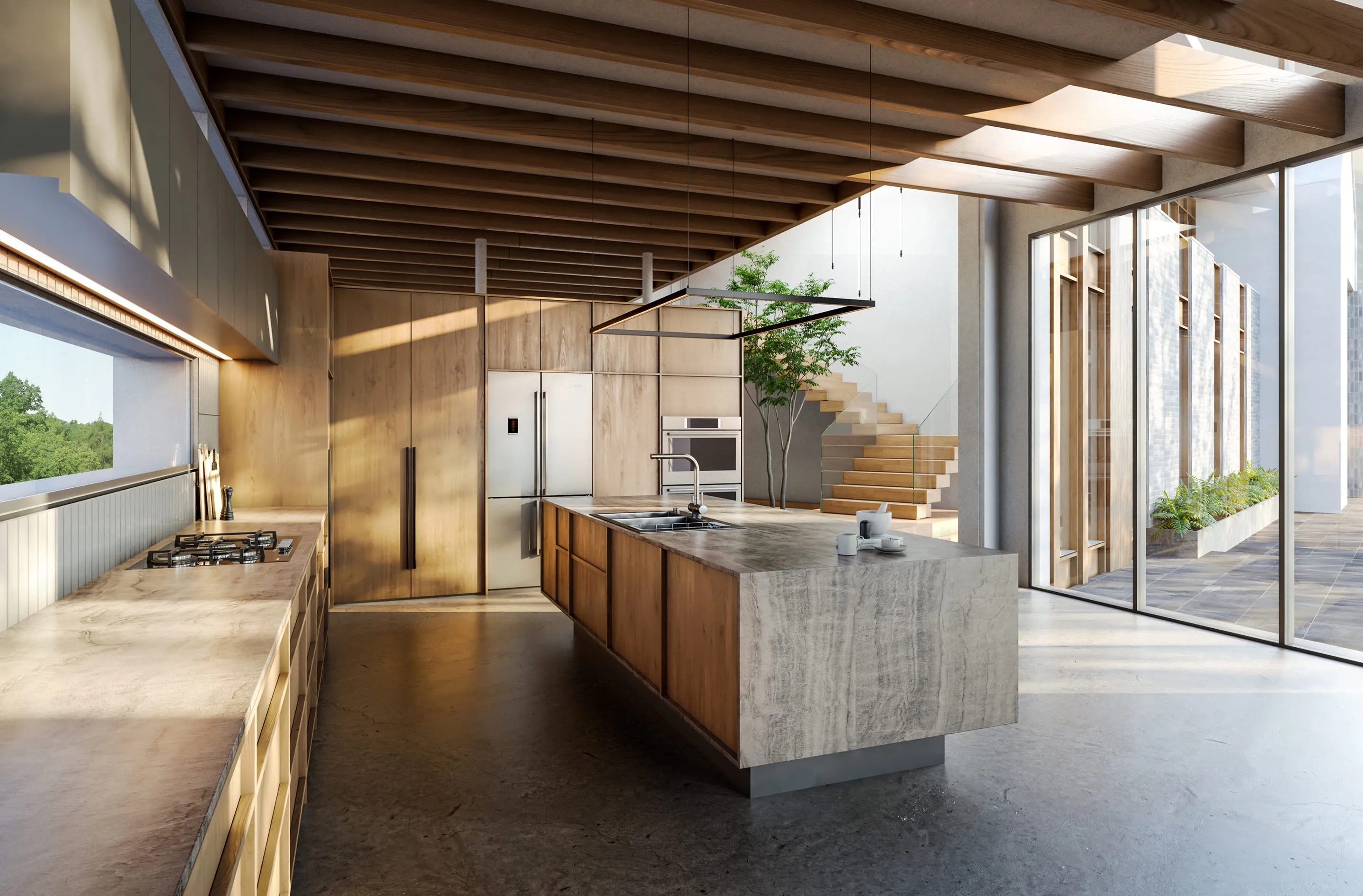 The example of the image made by 3D architectural rendering outsourcing.