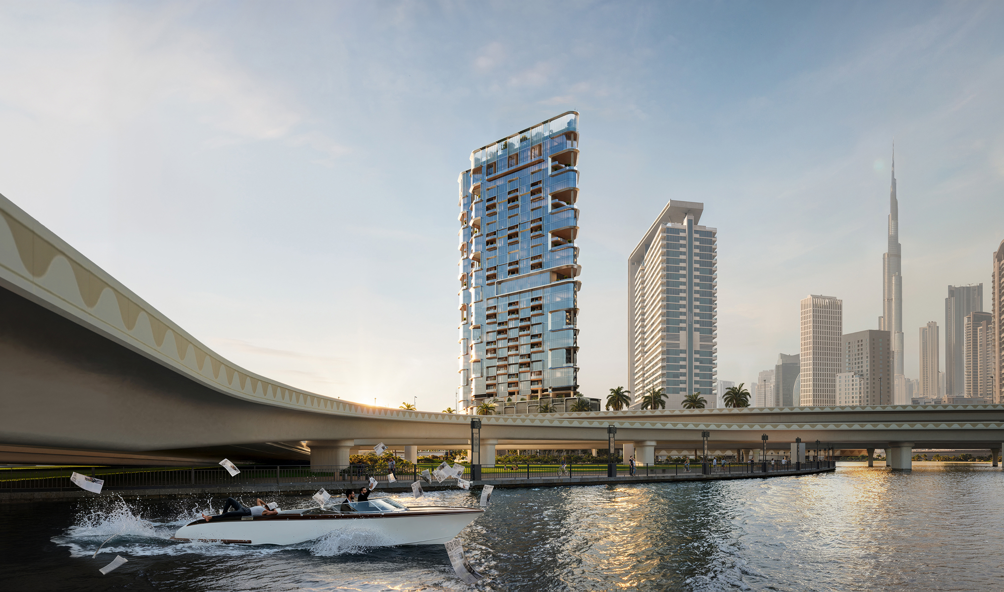 Low-angle3D exterior visualization services.