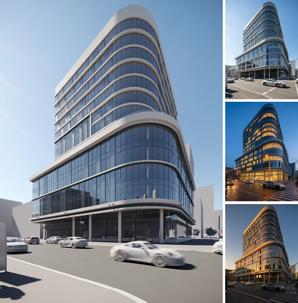 The example of the image made by 3D architectural rendering outsourcing.