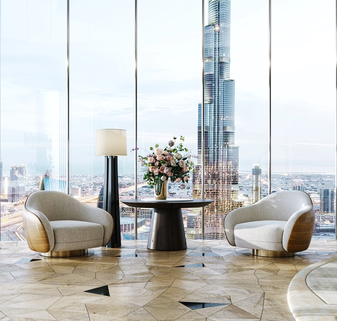 Photorealistic living room visualization made by 3D Design Company for Dubai Clients. The importance of 3D rendering is to create the sence that an object in the image is real.