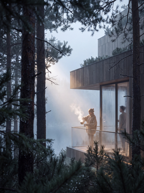 Belong residence in the forest