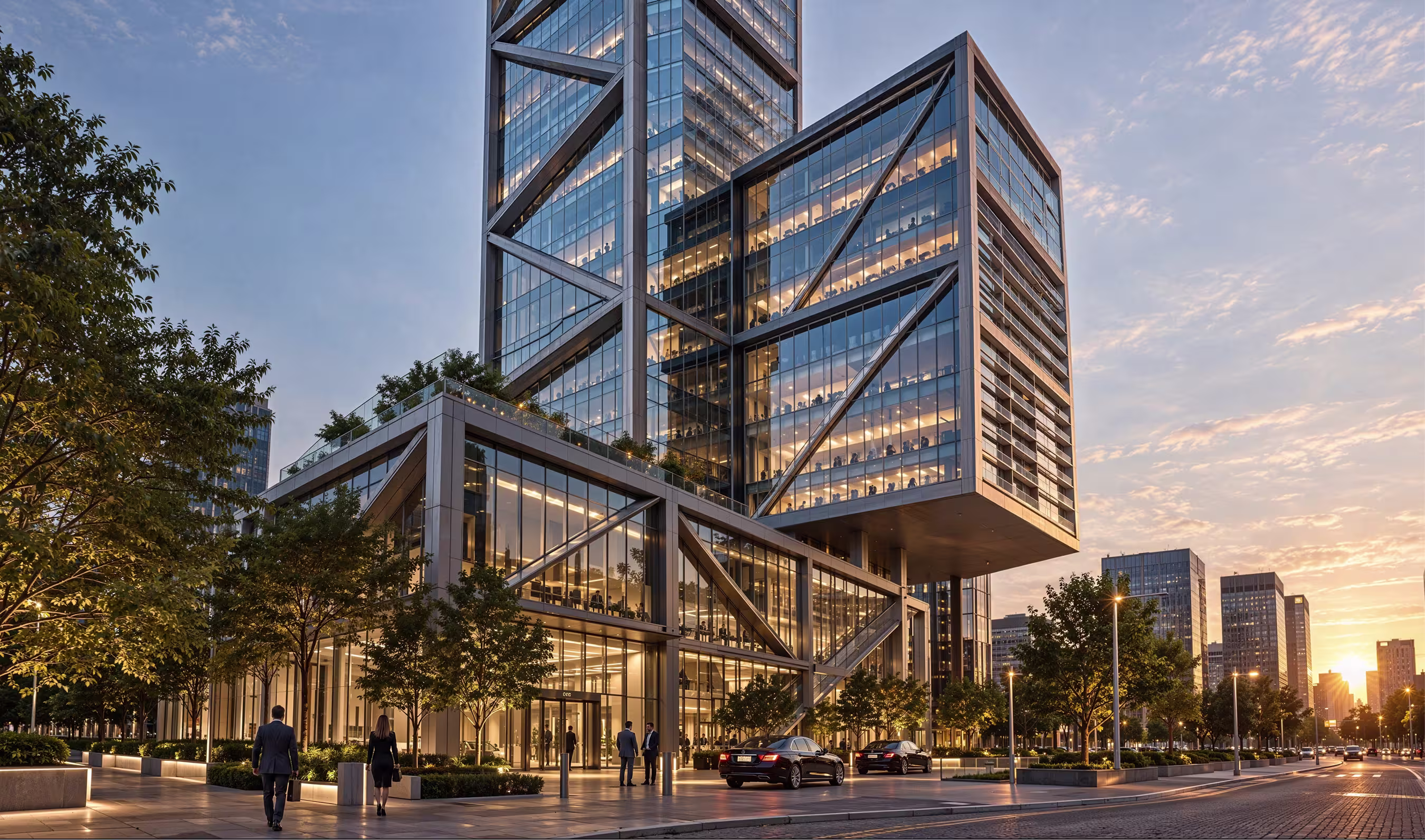 Case study. Glass Buildings.