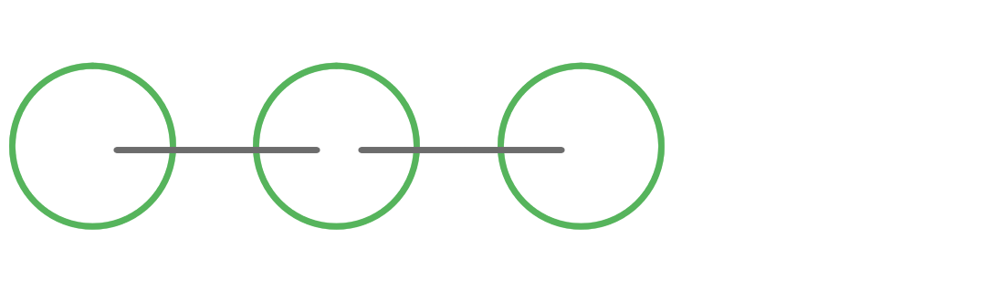 An icon made up of a series of circles joined by straight lines, symbolically illustrating the concept of cross-team collaboration.