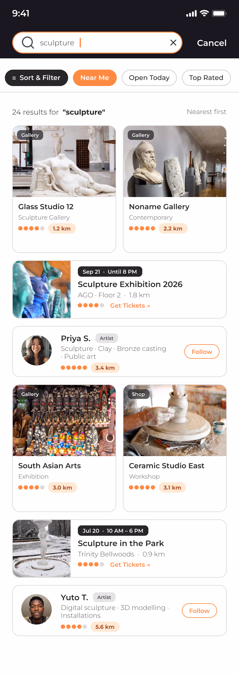 Search results