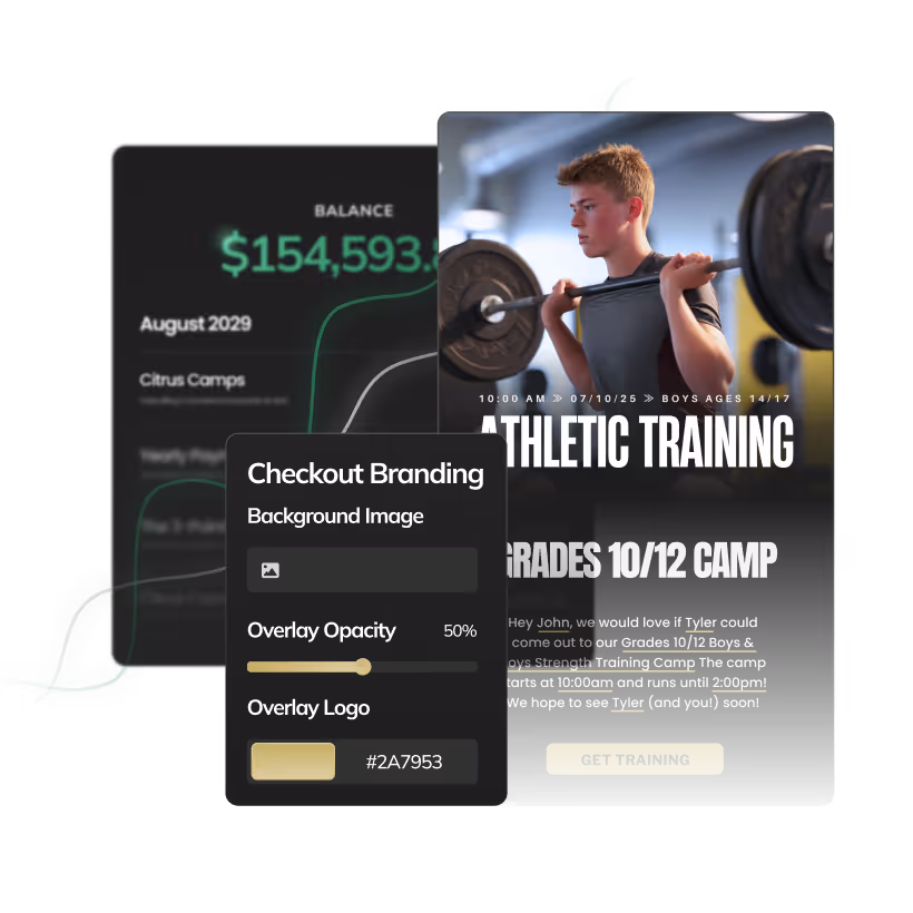 Athletic Training graphic showing branding and marketing