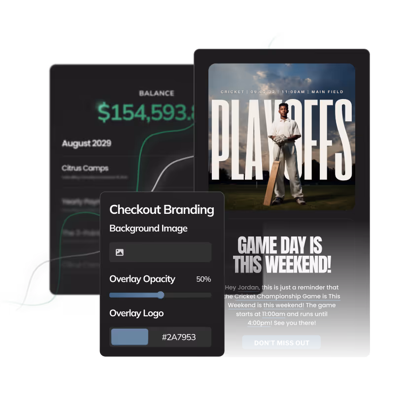 Cricket graphic showing branding and marketing